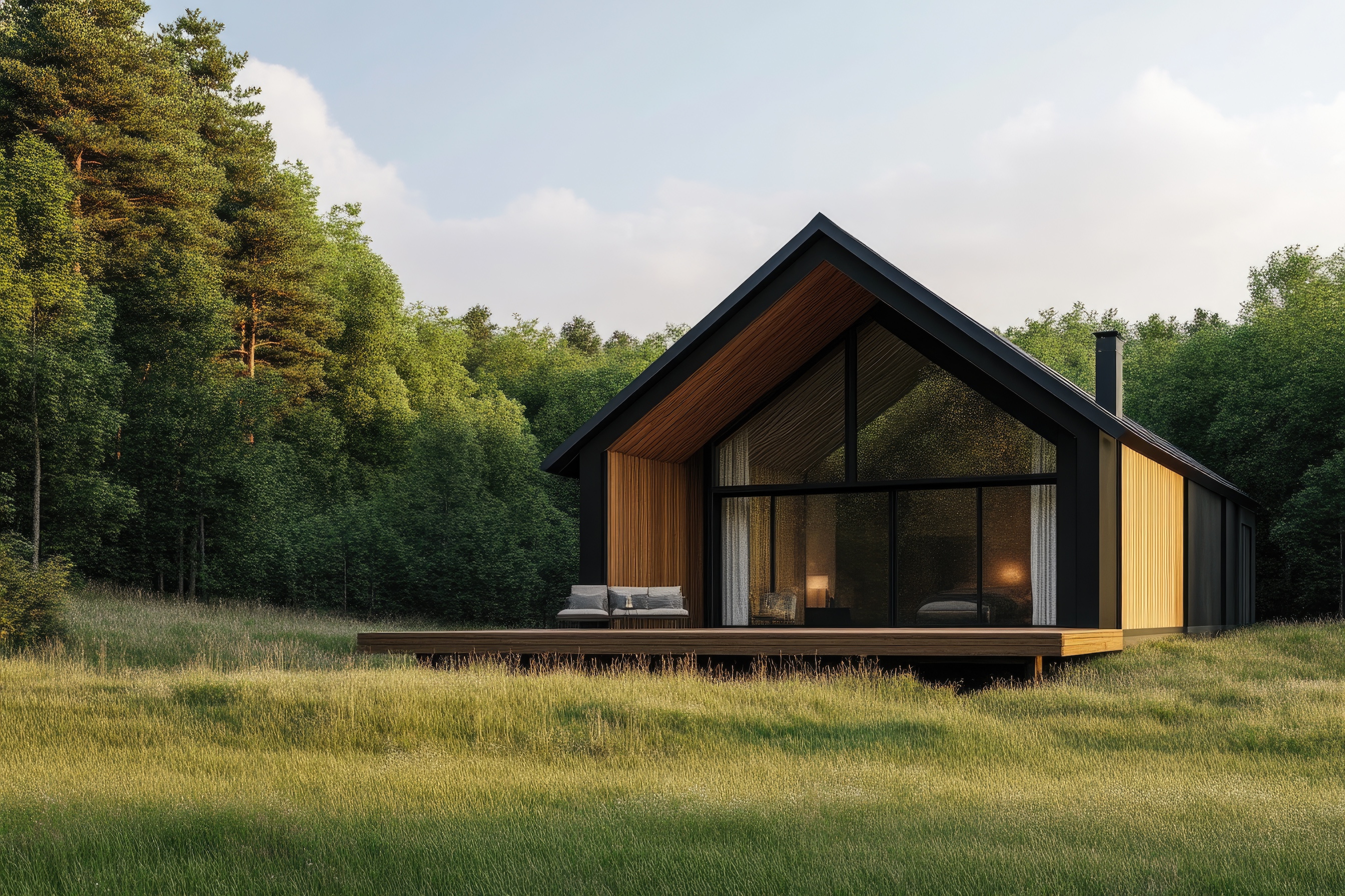 Dom otoczony zielenią